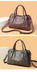 Genuine 3Layers High Quality Soft PU Leather Ladies Shoulder Crossbody Bags for Women  Luxury Handbags  Women  Designer A Main