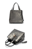 CHCH Women's Tote Bag New Steel Embossed Handheld Bun Mother Shopping Bag