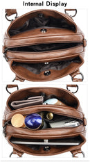 Genuine Brand Leather Women Handbag Luxury Designer Shoulder Crossbody Bags Ladies Purse Messenger Tote Bag Female Commuting Bag