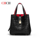 CHCH Women's Tote Bag New Steel Embossed Handheld Bun Mother Shopping Bag