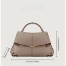 1pcs High end luxury leather smile bag with pleated design, single shoulder large capacity commuting handbag
