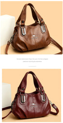 Genuine Brand Leather Women Handbag Luxury Designer Shoulder Crossbody Bags Ladies Purse Messenger Tote Bag Female Commuting Bag