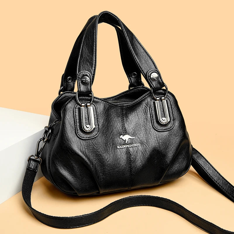 Genuine Brand Leather Women Handbag Luxury Designer Shoulder Crossbody Bags Ladies Purse Messenger Tote Bag Female Commuting Bag