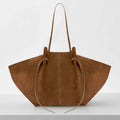 Custom Name Initials Large Capacity Faux Suede Tote Bags For Women Luxury Designer Handbags Purses 2024 New In Underarm Shoulder