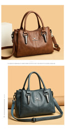 Genuine 3Layers High Quality Soft PU Leather Ladies Shoulder Crossbody Bags for Women  Luxury Handbags  Women  Designer A Main