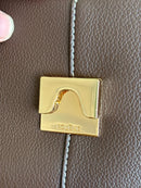 1pcs High end luxury leather smile bag with pleated design, single shoulder large capacity commuting handbag