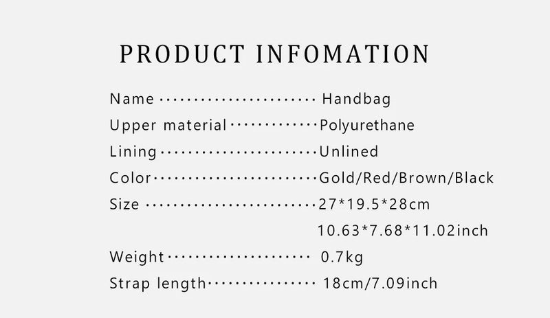 CHCH Women's Tote Bag 2024 New Steel Embossed Handbag Large Capacity Business Storage Bag
