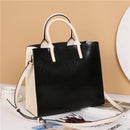 Burminsa Cowhide Genuine Leather Large Tote Handbags For Women 2024 Trend Designer Commuter Satchel Shopper Female Shouder Bags