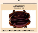 Genuine Leather Women Handbag Top Handle Shoulder Cross Body Bag Fashion Oil Wax Cowhide Purses And Handbags Messenger Tote Bags