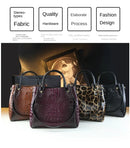 Genuine Leather Women Handbags New Tote Bag Fashion Crocodile Print Bucket Bag Retro Shoulder Messenger Bags Trend 2025