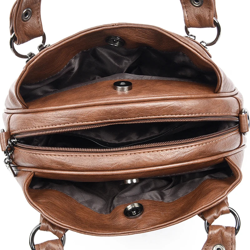 Genuine Brand Leather Women Handbag Luxury Designer Shoulder Crossbody Bags Ladies Purse Messenger Tote Bag Female Commuting Bag