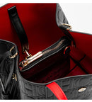 CHCH Women's Tote Bag New Steel Embossed Handheld Bun Mother Shopping Bag