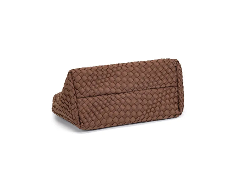 Bolsa em Neoprene Weave Bag Casual com bolsinha auxiliar