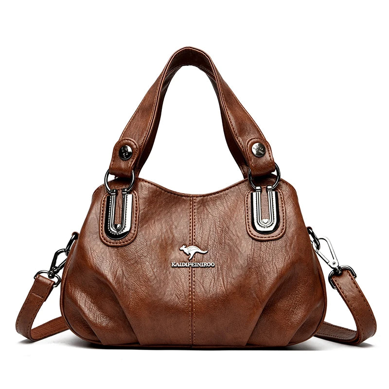 Genuine Brand Leather Women Handbag Luxury Designer Shoulder Crossbody Bags Ladies Purse Messenger Tote Bag Female Commuting Bag