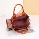 Burminsa Cowhide Genuine Leather Large Tote Handbags For Women 2024 Trend Designer Commuter Satchel Shopper Female Shouder Bags