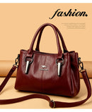 Genuine 3Layers High Quality Soft PU Leather Ladies Shoulder Crossbody Bags for Women  Luxury Handbags  Women  Designer A Main