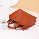 Burminsa Cowhide Genuine Leather Large Tote Handbags For Women 2024 Trend Designer Commuter Satchel Shopper Female Shouder Bags