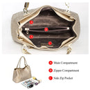 FOXER Women's Handbag Occident Style Crossbody Shoulder Bag Female Split Leather Fashion Tote Lady Commute Office Top Handle Bag