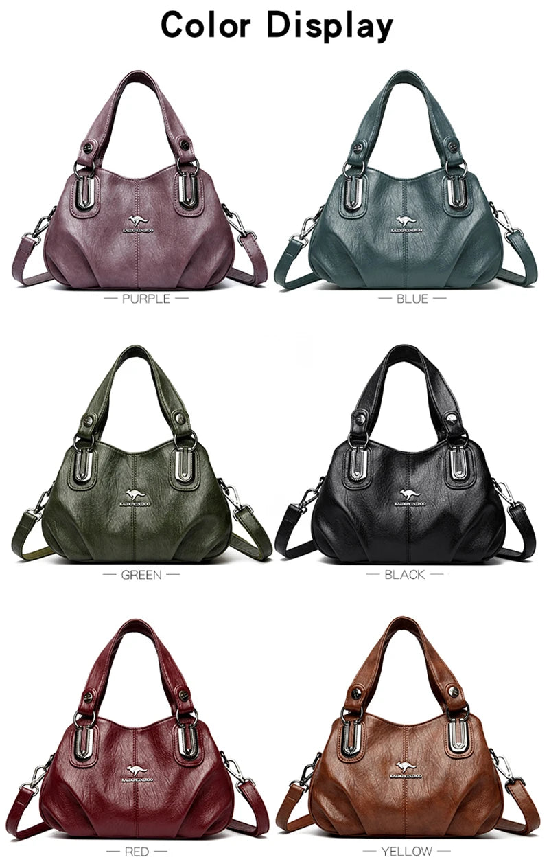 Genuine Brand Leather Women Handbag Luxury Designer Shoulder Crossbody Bags Ladies Purse Messenger Tote Bag Female Commuting Bag