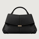1pcs High end luxury leather smile bag with pleated design, single shoulder large capacity commuting handbag