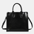 Burminsa Cowhide Genuine Leather Large Tote Handbags For Women 2024 Trend Designer Commuter Satchel Shopper Female Shouder Bags