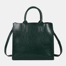 Burminsa Cowhide Genuine Leather Large Tote Handbags For Women 2024 Trend Designer Commuter Satchel Shopper Female Shouder Bags