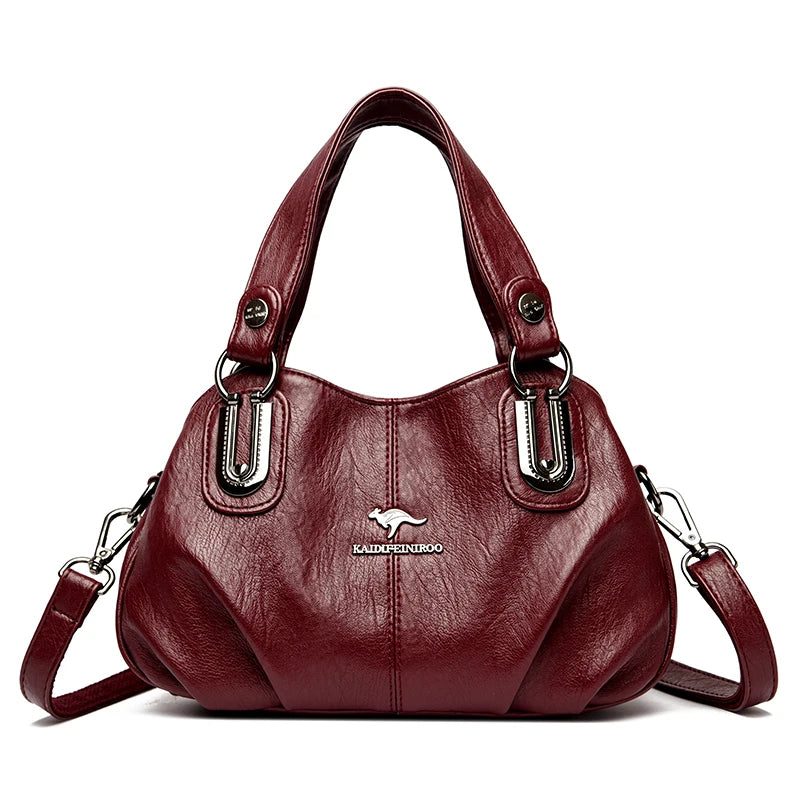 Genuine Brand Leather Women Handbag Luxury Designer Shoulder Crossbody Bags Ladies Purse Messenger Tote Bag Female Commuting Bag