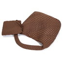 Bolsa em Neoprene Weave Bag Casual com bolsinha auxiliar