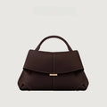 1pcs High end luxury leather smile bag with pleated design, single shoulder large capacity commuting handbag